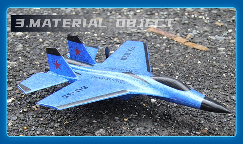 RC Foam Aircraft SU35 Rc Plane 2.4G Radio Control Glider Remote Control Fighter Glider Airplane Foam Boys Toys for Children