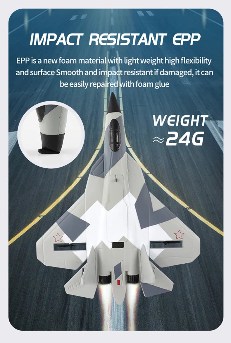 RC Foam Aircraft SU35 Rc Plane 2.4G Radio Control Glider Remote Control Fighter Glider Airplane Foam Boys Toys for Children