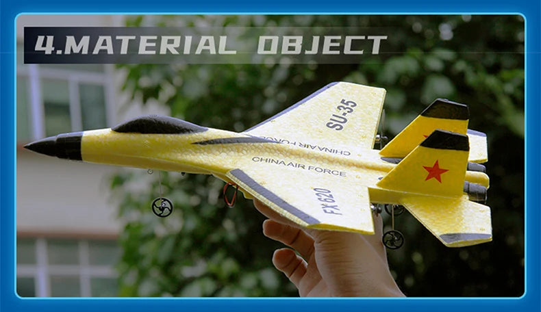 RC Foam Aircraft SU35 Rc Plane 2.4G Radio Control Glider Remote Control Fighter Glider Airplane Foam Boys Toys for Children