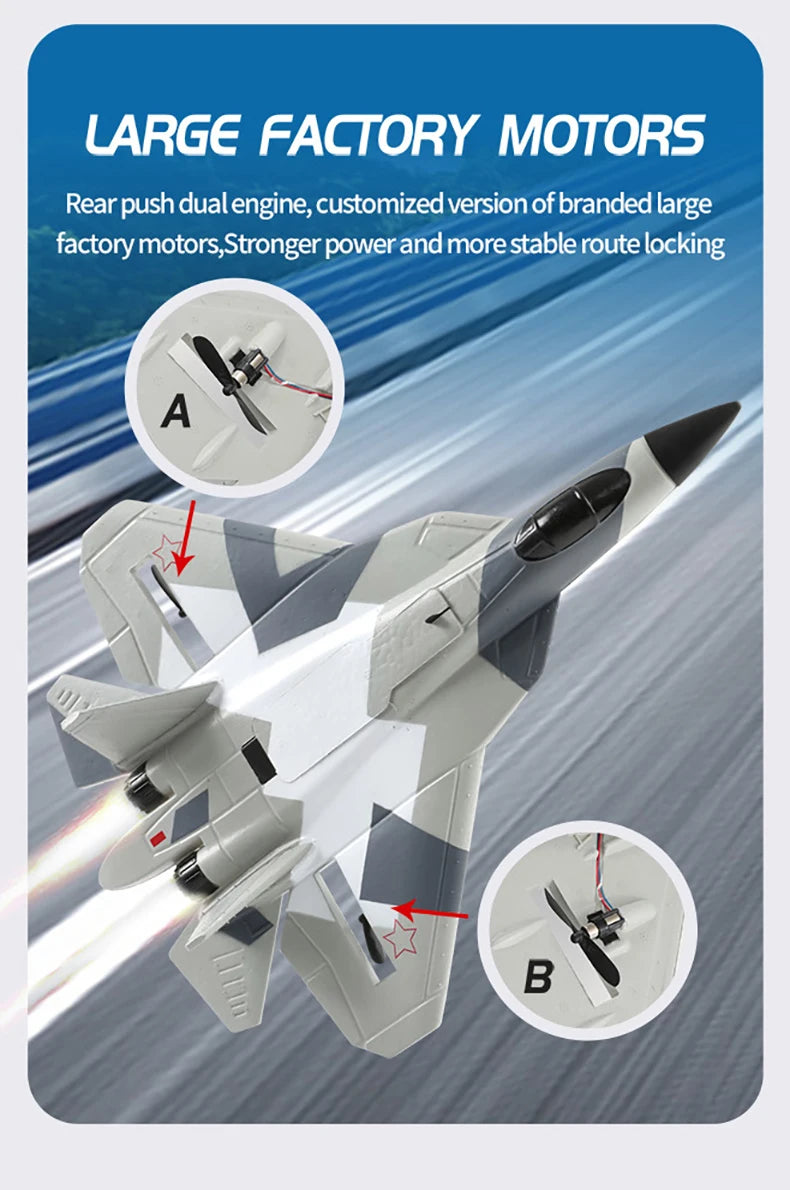 RC Foam Aircraft SU35 Rc Plane 2.4G Radio Control Glider Remote Control Fighter Glider Airplane Foam Boys Toys for Children