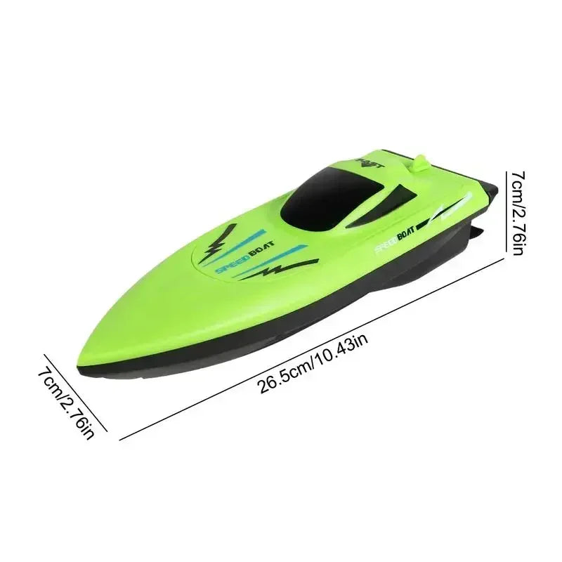 2.4G Remote Control Speed Boat for Kids – Fast Electric RC Boat Toy with Dual Motor, Waterproof Model for Pool & Outdoor Play
