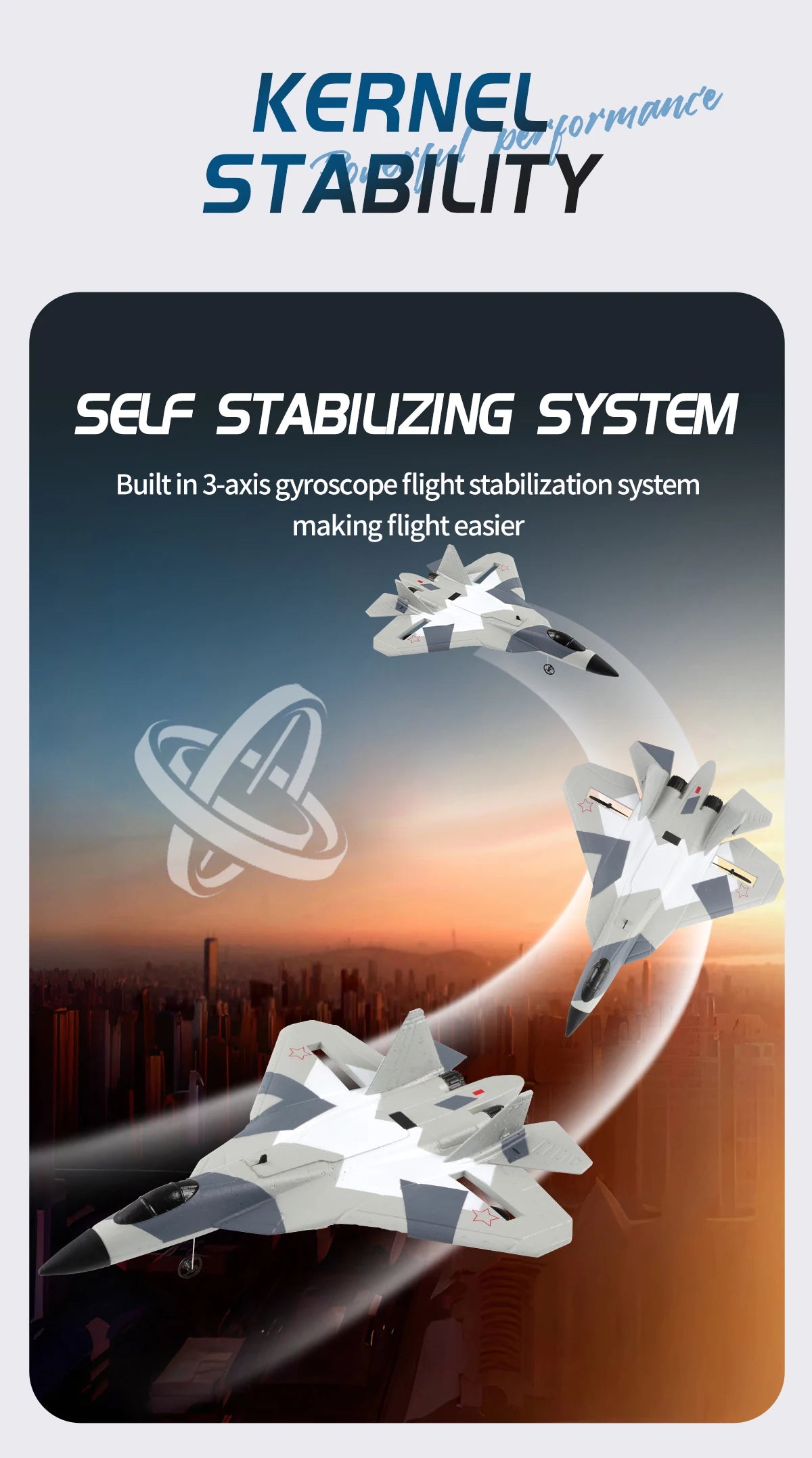 RC Foam Aircraft SU35 Rc Plane 2.4G Radio Control Glider Remote Control Fighter Glider Airplane Foam Boys Toys for Children