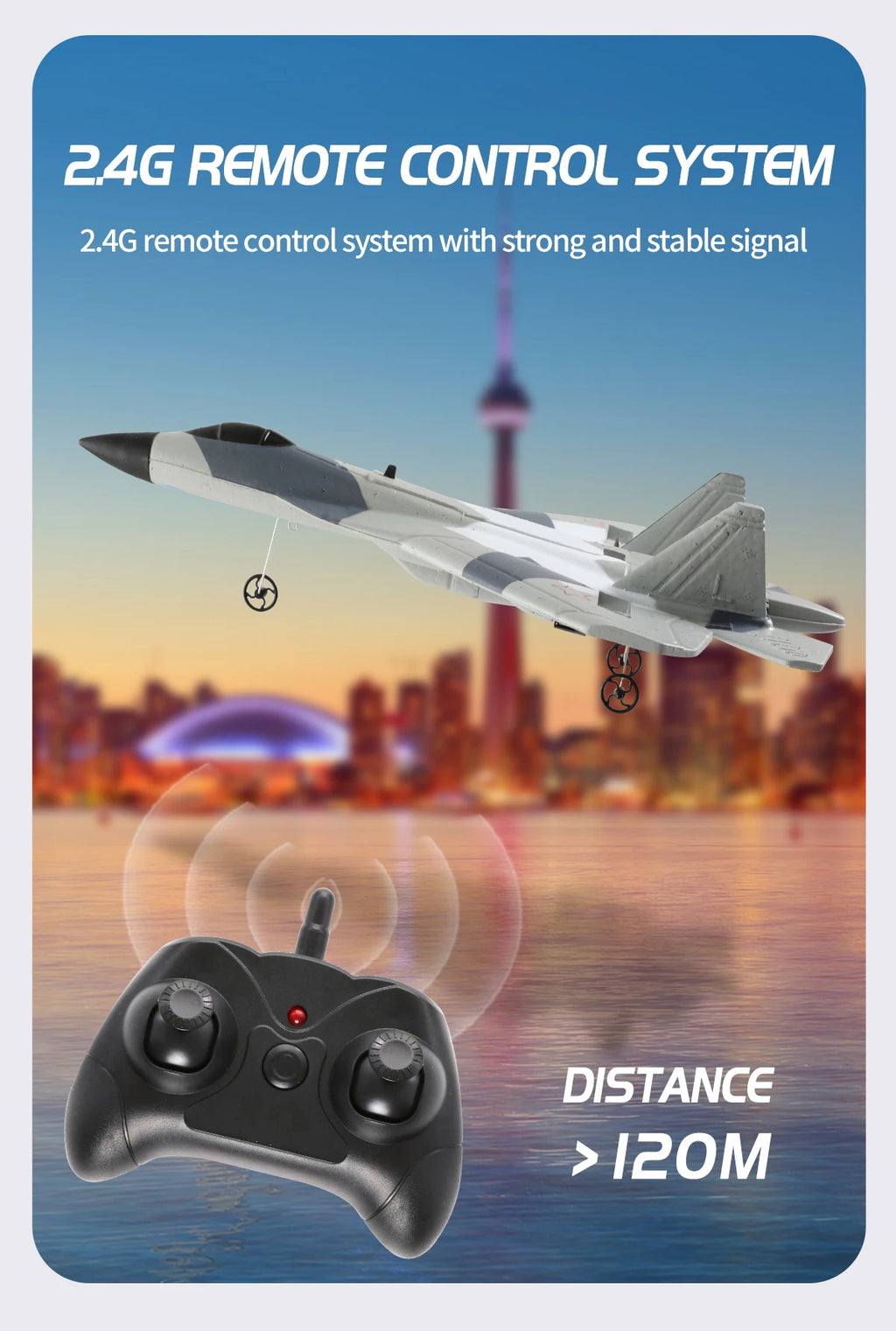 RC Foam Aircraft SU35 Rc Plane 2.4G Radio Control Glider Remote Control Fighter Glider Airplane Foam Boys Toys for Children