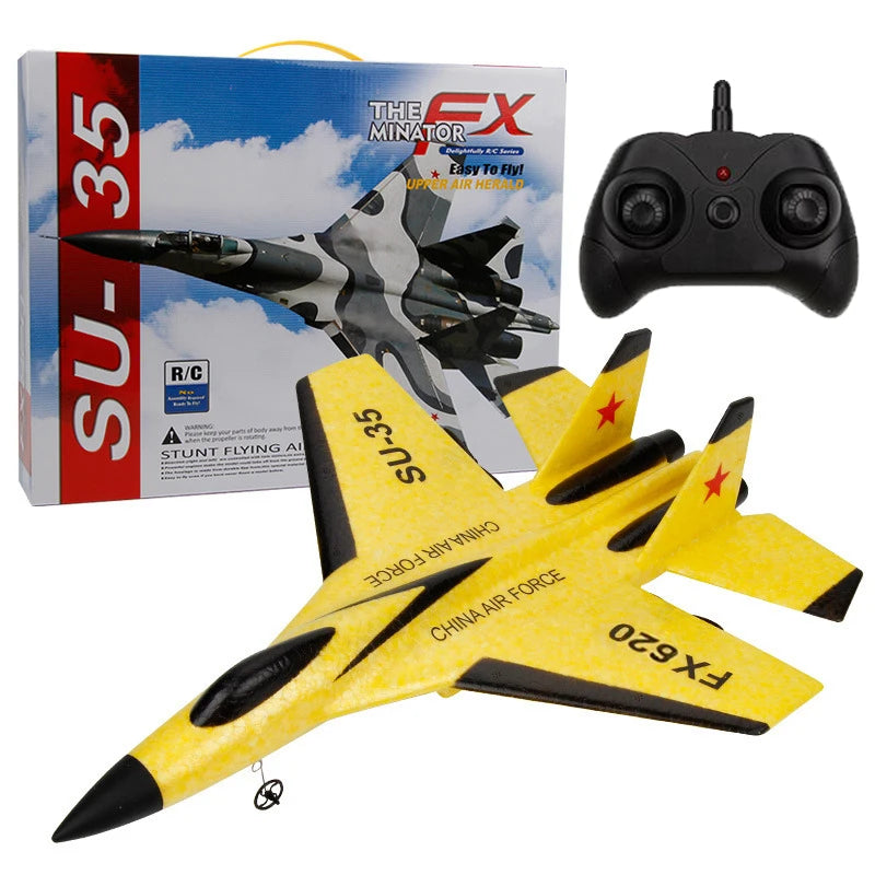 RC Foam Aircraft SU35 Rc Plane 2.4G Radio Control Glider Remote Control Fighter Glider Airplane Foam Boys Toys for Children