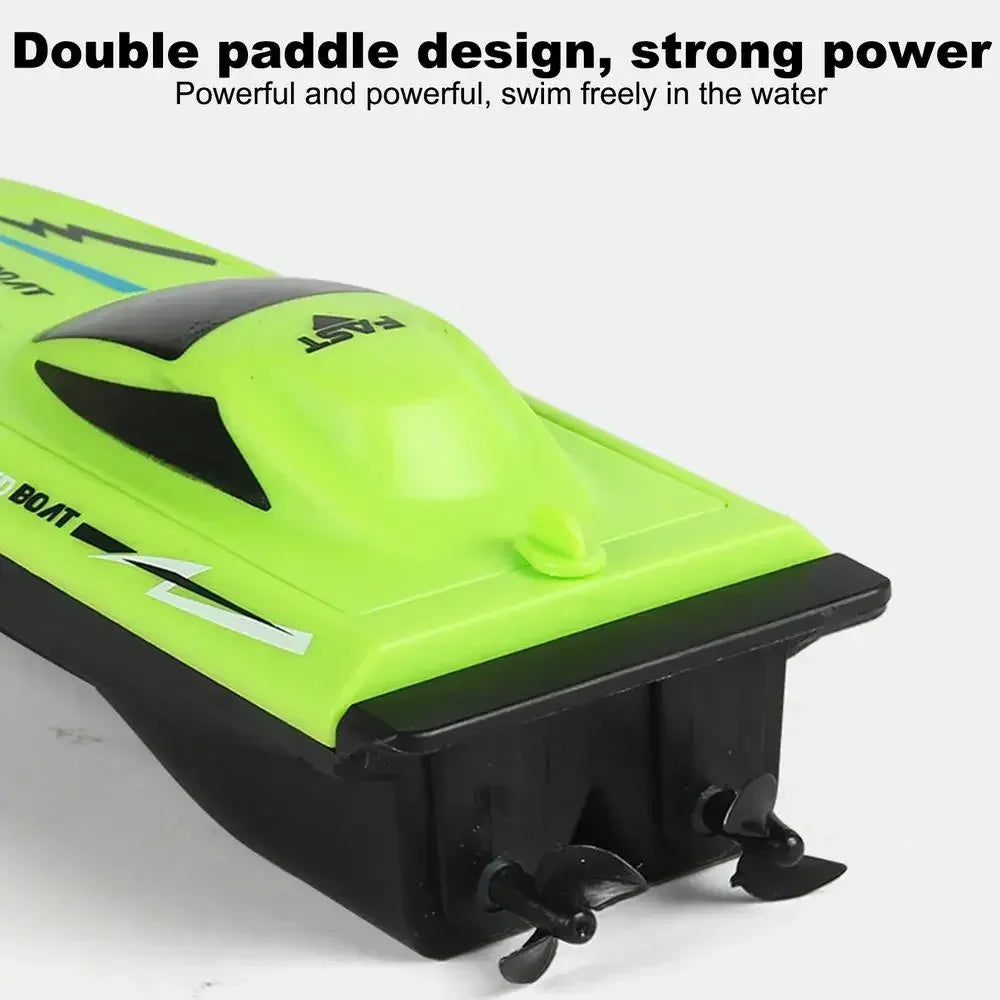 2.4G Remote Control Speed Boat for Kids – Fast Electric RC Boat Toy with Dual Motor, Waterproof Model for Pool & Outdoor Play