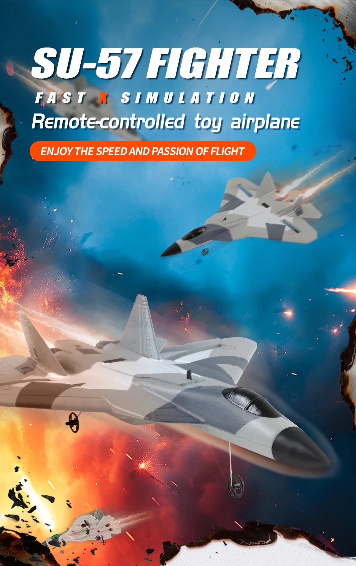 RC Foam Aircraft SU35 Rc Plane 2.4G Radio Control Glider Remote Control Fighter Glider Airplane Foam Boys Toys for Children